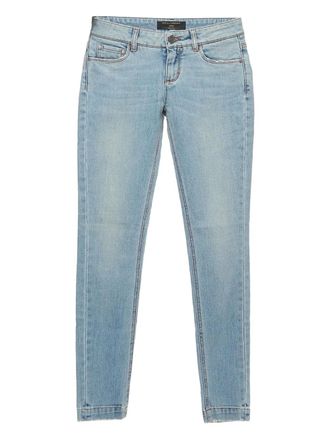 Dolce & Gabbana Jeans con placca logo - Blu