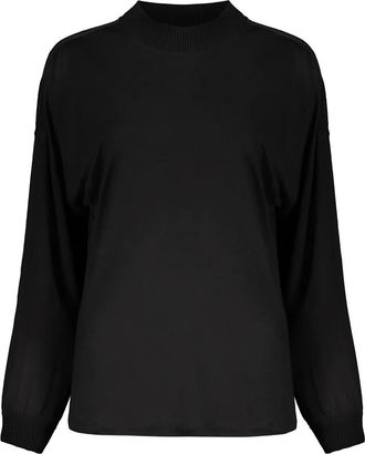 Herno Maglione a maniche lunghe dalla vestibilità comoda - Nero