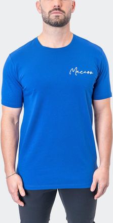 Maceoo Tee Signature SaksBlue