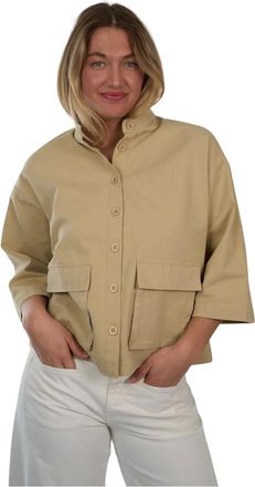 Jcsophie Jassen, Dames, Beige, M, Katoen, Licht Jasje