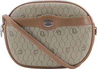 Dior Beige Cotton Shoulder Bag (Authentic Pre-Loved)