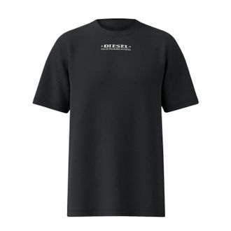 Diesel Heren-T-shirt met omgekeerde opdruk op de rug (Zwart)