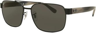 Ray-Ban Chromance Polarized Dark Grey Navigator Unisex Sunglasses RB3751CH 002/K8 61
