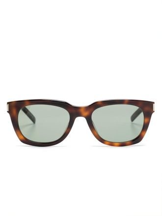 Saint Laurent Eyewear Occhiali da sole SL 582 squadrati - Marrone