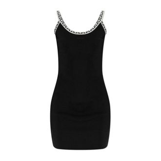 Versace Dames, Jurken, Zwart, Maat: S