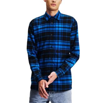 Karl Lagerfeld KLJ Regular Check Shirt - Heren - Casual Overhemden - Veelkleurig - XL - Katoen - Overhemden