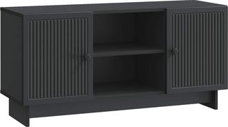 vidaXL Mueble De Tv 102 X 34,5 X 50 Cm Negro Madera De Ingenier&iacute;a Vidaxl