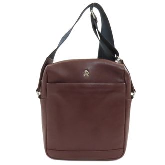 Dunhill Brown Leather Shoulder Bag (Pre-Owned)