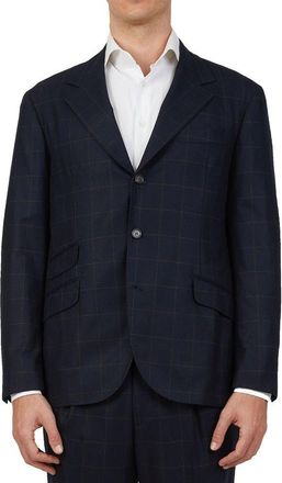 Brunello Cucinelli Mens Blue Wool Two-Piece Suit