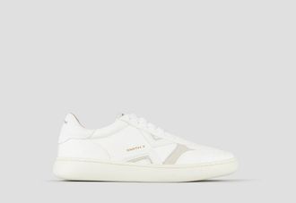 Alexander Smith Ocean Man in white leather and crackl&egrave; details