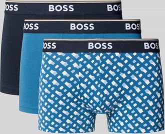 HUGO BOSS Trunks aus Baumwoll-Mix im 3er-Pack in Blau, Gr&ouml;&szlig;e XL