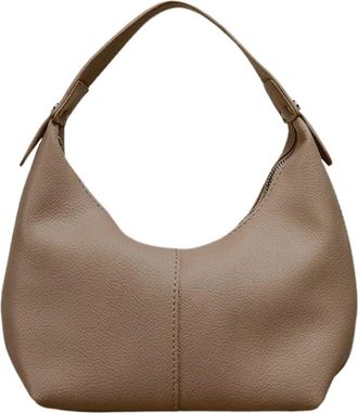 Generic Women Fashion Tote Handbag PU Leather Simple Shoulder Purse Solid Color Casual Armpit Handbag Girls Outdoor Daily Bag (Beige)