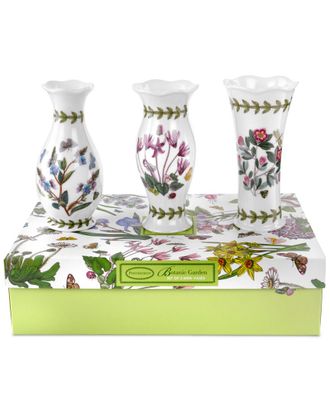 Portmeirion Set of 3 Botanic Garden Vases
