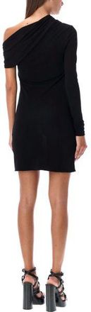 Saint Laurent Womens Viscose Mini Dress - Black - Size EU 38 (Womens)