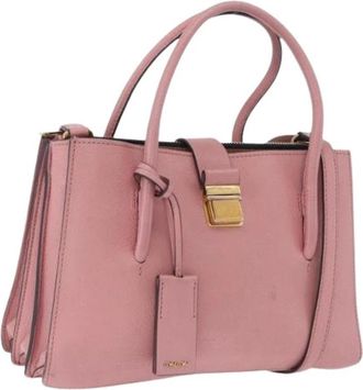 Miu Miu Pre-owned Hand Bag - Dames - Vintage Handtas - Roze - ONE Size - Leer - Vintage