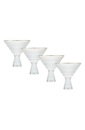 Fortessa Jupiter Set of 4 Martini Glasses in Clear at Nordstrom