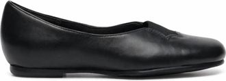 Munro Womens Luna Flats In Black Kid Leather