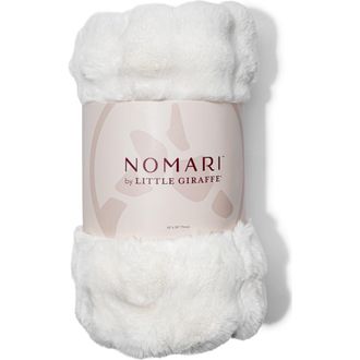 Little Giraffe Cloudscape Throw Blanket in Wispy White at Nordstrom