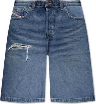 Diesel Dames, Korte broeken, Blauw, Maat: W27 Denim