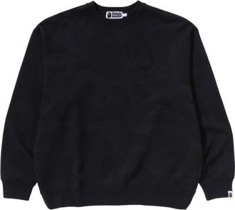 A Bathing Ape Ink Camo Ape Head Badge Crewneck Black 1K30-113-304-BLACK