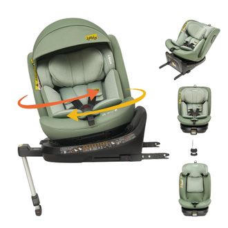 OEM Silla De Coche Infantil, Instalaci&oacute;n Isofix, Arn&eacute;s De Cinco Puntos, Verde