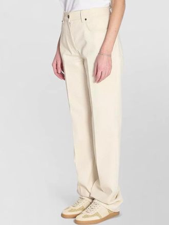 Valentino Garavani cotton low-rise pleated wide-leg jeans