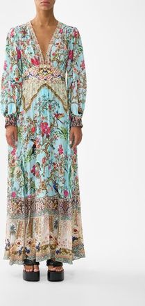 Camilla Button Dress With Shaped Waistband in Sultans And Queens at Nordstrom, Size X-Small Au
