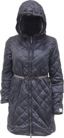 Max Mara Quilted Puffer Jacket in Black Polyester
