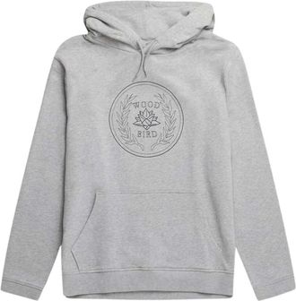 Woodbird Hoodies & sweatvesten, Heren, Grijs, L, Katoen, Biologische katoenen hoodie