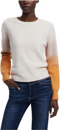 Desigual Kleurrijk Patroon Gebreide Trui voor Herfst/Winter - Dames - Ronde hals truien - Veelkleurig - M - Wol - Truien & Vesten