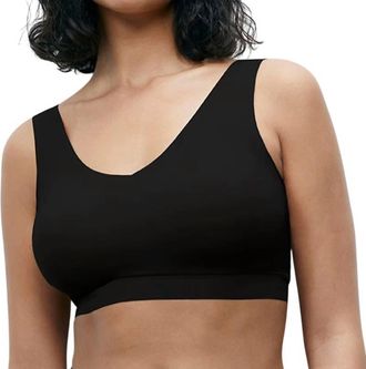 Chantelle Softstretch Padded V-Neck Bra In Black