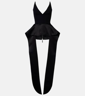 Maticevski Frame peplum satin top