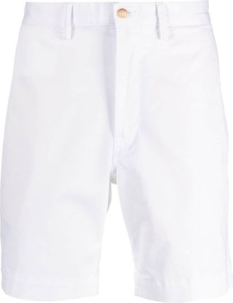 Polo Ralph Lauren Bedford Polo Pony-embroidered shorts - men - Spandex/Elastane/Cotton - 32 - White