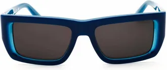Off-white PRESCOTT1174507 Rectangle Full Rim Sunglasses - Blue
