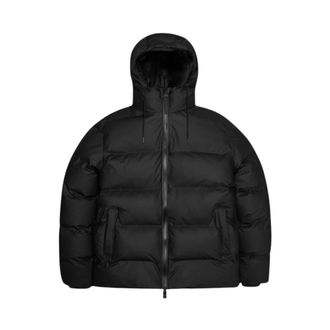 Rains Alta Puffer Jacket - Heren - Jassen - Zwart - Maat: L Leer