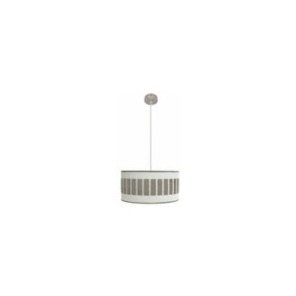 Fabrilamp Fabrilamp - Colgante Ivanna 1xe27 Niquel/blanco-madera Gris Regx40x40 Cm