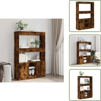 vidaXL Credenza per camera da letto - vidaXL Credenza Rovere Fumo 92x33x140 cm in Legno Multistrato - Credenza per ufficio