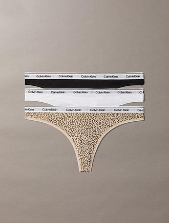 Calvin Klein 3 Pack Thongs - Icon Logo