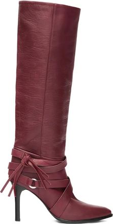 Isabel Marant 90mm Analui boots - women - Calf Leather/Rubber/Calf Leather/Calf Leather - 41 - Red
