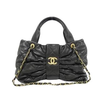 Chanel Pre-owned Lambskin Schoudertas - Dames - Pre-owned - Zwart - Maat: ONE Size Leer