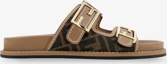 Fendi Sandali Feel in tessuto FF - FENDI - gender_Woman