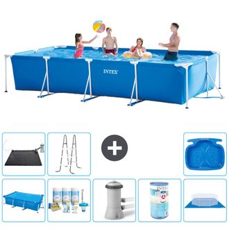 Intex Piscina Con Estructura Rectangular - 450x220x84 Cm - 7-piezas S30310