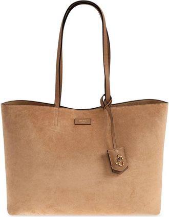 Jimmy Choo London Nine 2Five East-West Tote - Dames - Shoppers - Bruin - ONE Size - Leer - Tassen