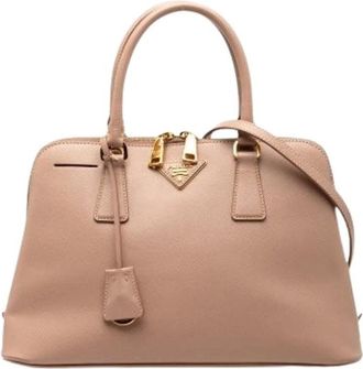 Prada Pre-owned Handbags, female, Brown, Size: ONE SIZE Pre-owned Promenade Satchel