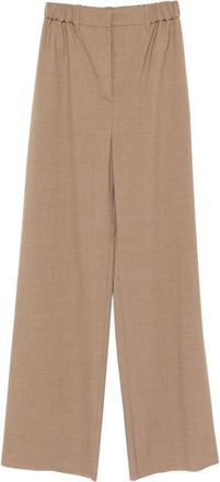 Max Mara Mxmsalpa Broek - Dames - Wijde Broeken - Bruin - M - Broeken