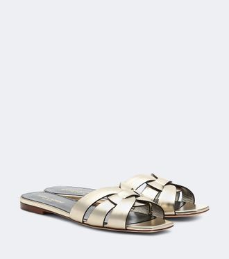 Saint Laurent Tribute Nu Pieds 05 leather slides