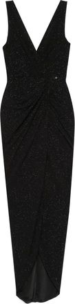 Nissa Abito lungo con glitter - Nero