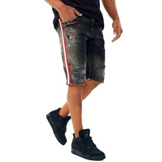 Jordan Craig Mens Talladega Denim Short In Black Shadow