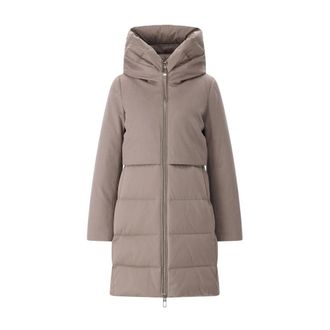 Duno Donsjas - Dames - Mantels - Bruin - Maat: XL Satijn