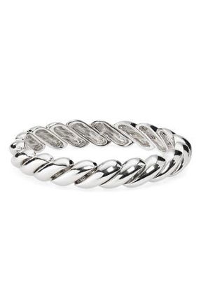 Nordstrom Rack Twisted Stretch Bracelet in Silver at Nordstrom Rack